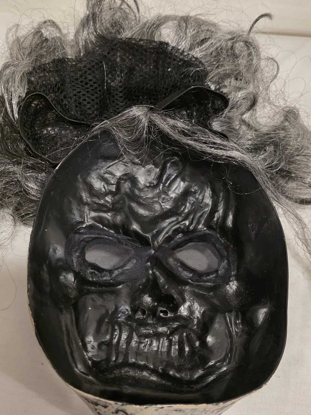 VTG Easter Unlimited Demon Zombie Witch Ghoul Mask Crazy Hair Halloween Costume